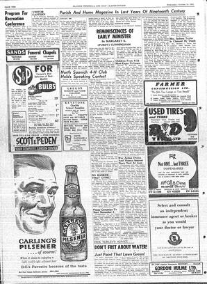 Saanich Peninsula And Gulf Islands Review Wed, October 19, 1960 (Page 10)