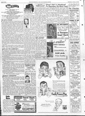 Saanich Peninsula And Gulf Islands Review Wed, October 19, 1960 (Page 4)