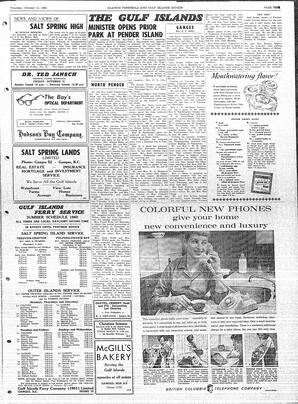 Saanich Peninsula And Gulf Islands Review Thu, October 13, 1960 (Page 9)
