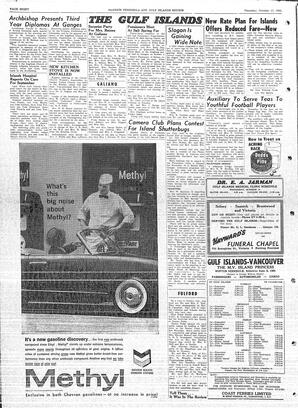 Saanich Peninsula And Gulf Islands Review Thu, October 13, 1960 (Page 8)
