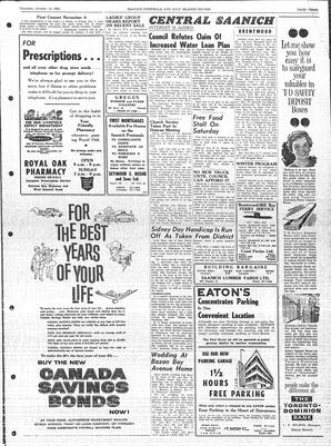 Saanich Peninsula And Gulf Islands Review Thu, October 13, 1960 (Page 3)