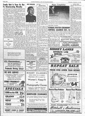 Saanich Peninsula And Gulf Islands Review Wed, September 28, 1960 (Page 10)