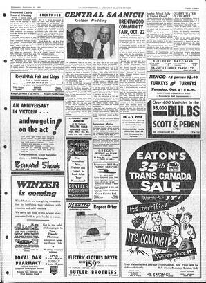 Saanich Peninsula And Gulf Islands Review Wed, September 28, 1960 (Page 3)