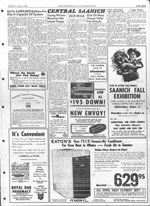 Saanich Peninsula And Gulf Islands Review Wed, August 3, 1960 (Page 3)
