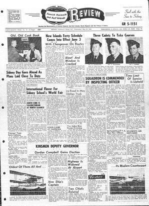 Saanich Peninsula And Gulf Islands Review Wed, May 25, 1960 (Page 1)