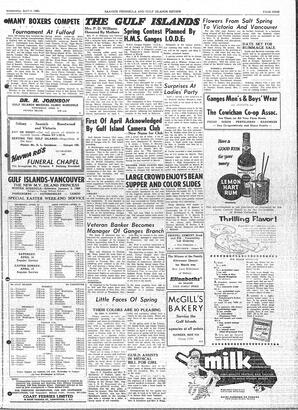 Saanich Peninsula And Gulf Islands Review Wed, April 6, 1960 (Page 9)