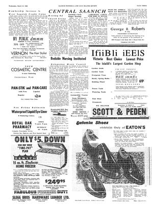 Saanich Peninsula And Gulf Islands Review Wed, March 23, 1960 (Page 3)