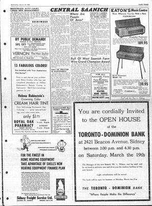 Saanich Peninsula And Gulf Islands Review Wed, March 16, 1960 (Page 3)