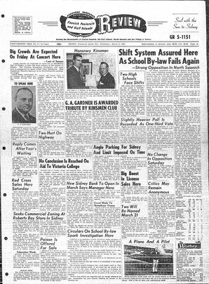 Saanich Peninsula And Gulf Islands Review Wed, March 2, 1960 (Page 1)