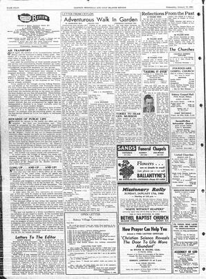 Saanich Peninsula And Gulf Islands Review Wed, January 13, 1960 (Page 4)