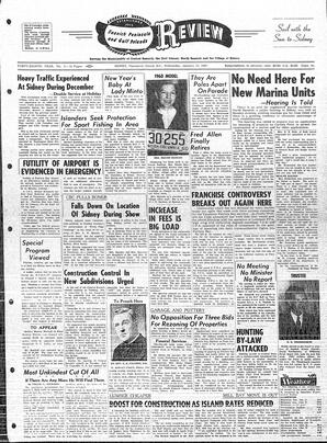 Saanich Peninsula And Gulf Islands Review Wed, January 13, 1960 (Page 1)