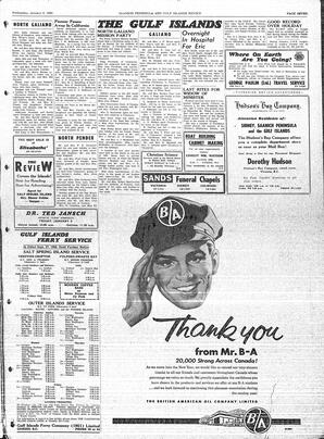 Saanich Peninsula And Gulf Islands Review Wed, January 6, 1960 (Page 7)