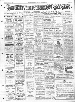 Saanich Peninsula And Gulf Islands Review Wed, January 6, 1960 (Page 5)