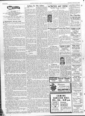 Saanich Peninsula And Gulf Islands Review Wed, December 30, 1959 (Page 4)