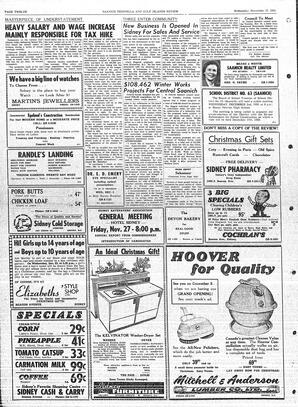Saanich Peninsula And Gulf Islands Review Wed, November 25, 1959 (Page 12)
