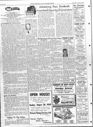 Saanich Peninsula And Gulf Islands Review Wed, August 26, 1959 (Page 4)