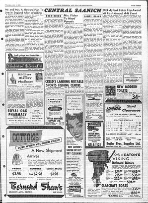 Saanich Peninsula And Gulf Islands Review Thu, July 2, 1959 (Page 3)