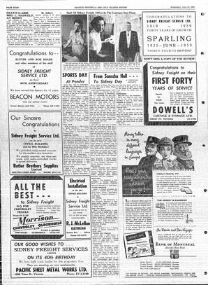 Saanich Peninsula And Gulf Islands Review Wed, June 10, 1959 (Page 12)