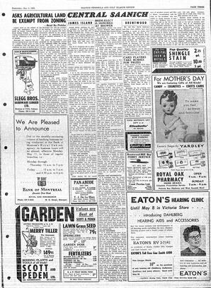 Saanich Peninsula And Gulf Islands Review Wed, May 6, 1959 (Page 3)