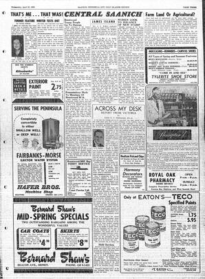 Saanich Peninsula And Gulf Islands Review Wed, April 22, 1959 (Page 3)