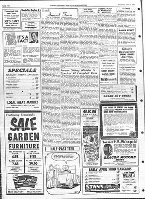 Saanich Peninsula And Gulf Islands Review Wed, April 1, 1959 (Page 2)