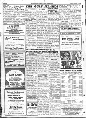 Saanich Peninsula And Gulf Islands Review Tue, December 30, 1958 (Page 6)