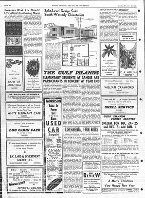 Saanich Peninsula And Gulf Islands Review Mon, December 22, 1958 (Page 6)