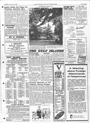 Saanich Peninsula And Gulf Islands Review Wed, November 12, 1958 (Page 7)