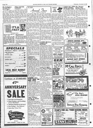 Saanich Peninsula And Gulf Islands Review Wed, November 12, 1958 (Page 2)