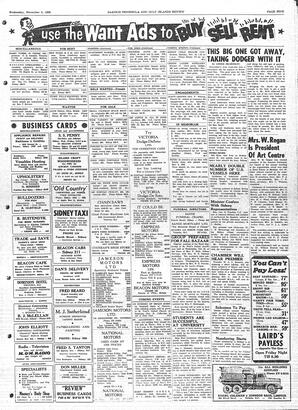 Saanich Peninsula And Gulf Islands Review Wed, November 5, 1958 (Page 5)