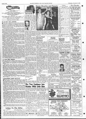 Saanich Peninsula And Gulf Islands Review Wed, November 5, 1958 (Page 4)
