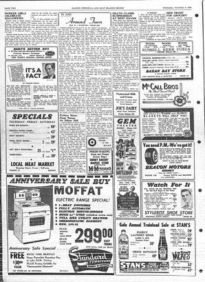 Saanich Peninsula And Gulf Islands Review Wed, November 5, 1958 (Page 2)