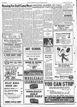 Saanich Peninsula And Gulf Islands Review Wed, October 1, 1958 (Page 28)