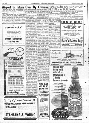 Saanich Peninsula And Gulf Islands Review Wed, October 1, 1958 (Page 22)