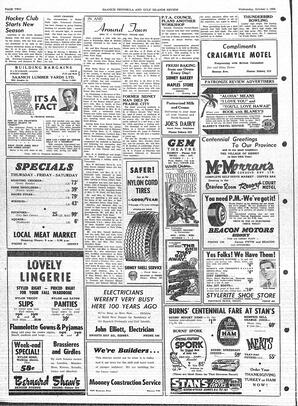 Saanich Peninsula And Gulf Islands Review Wed, October 1, 1958 (Page 2)