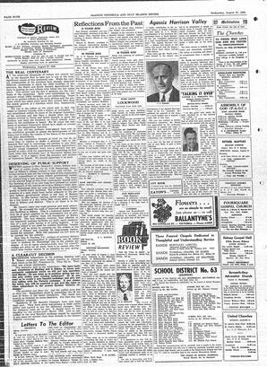Saanich Peninsula And Gulf Islands Review Wed, August 27, 1958 (Page 4)