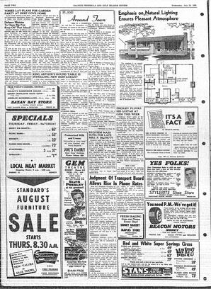 Saanich Peninsula And Gulf Islands Review Wed, July 23, 1958 (Page 2)