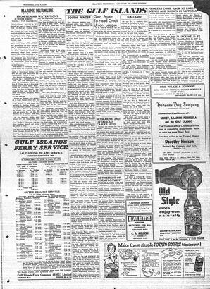 Saanich Peninsula And Gulf Islands Review Wed, July 9, 1958 (Page 7)
