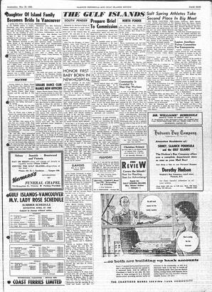 Saanich Peninsula And Gulf Islands Review Wed, May 28, 1958 (Page 9)