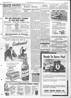Saanich Peninsula And Gulf Islands Review Wed, May 14, 1958 (Page 5)