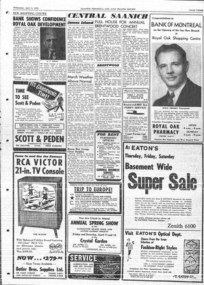 Saanich Peninsula And Gulf Islands Review Wed, April 9, 1958 (Page 3)