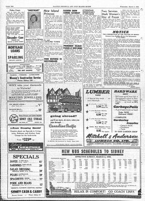 Saanich Peninsula And Gulf Islands Review Wed, March 5, 1958 (Page 10)