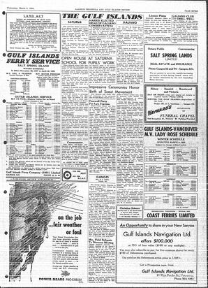 Saanich Peninsula And Gulf Islands Review Wed, March 5, 1958 (Page 7)