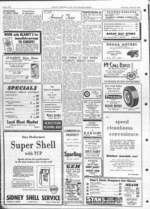 Saanich Peninsula And Gulf Islands Review Wed, March 5, 1958 (Page 2)