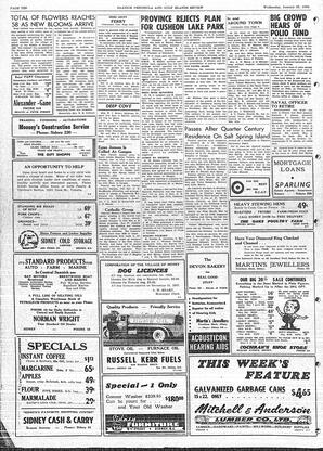 Saanich Peninsula And Gulf Islands Review Wed, January 22, 1958 (Page 10)
