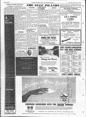 Saanich Peninsula And Gulf Islands Review Wed, December 11, 1957 (Page 8)