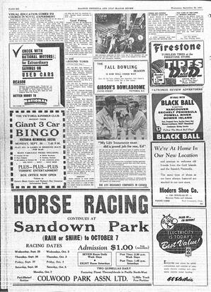 Saanich Peninsula And Gulf Islands Review Wed, September 25, 1957 (Page 6)