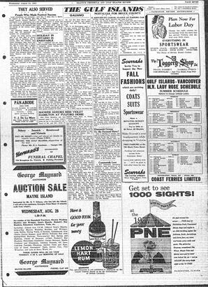 Saanich Peninsula And Gulf Islands Review Wed, August 21, 1957 (Page 7)