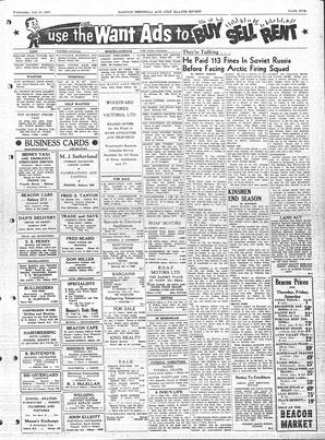 Saanich Peninsula And Gulf Islands Review Wed, July 10, 1957 (Page 5)