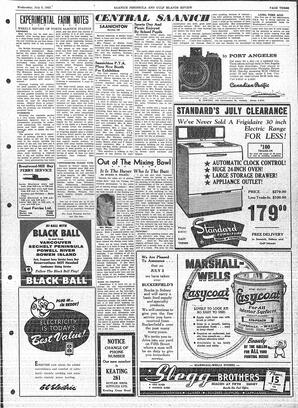Saanich Peninsula And Gulf Islands Review Wed, July 3, 1957 (Page 3)